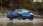 RAM Pick-Up Truck in blau von hinten.