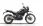 Royal Enfield Motorrad von der Seite.