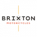 Das Brixton Motorcycles Logo zeigt das Wort „Brixton“ mit einem schwarzen „X“, darunter der Schriftzug „Motorcycles“.
