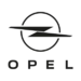 Schwarzes Opel Logo mit Blitzsymbol in einem Kreis auf neutralem Hintergrund, klar und modern dargestellt.