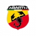 Logo der Automarke Abarth – gelb-rotes Wappenschild mit einem schwarzen Skorpion als Markenzeichen.
