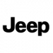 Jeep Logo: Schwarzer Schriftzug „Jeep“.