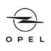 Schwarzes Opel Logo: Z-förmiger Blitz im Kreis auf weißem Hintergrund.